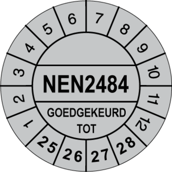 Keuringssticker &Oslash;30 mm -NEN2484