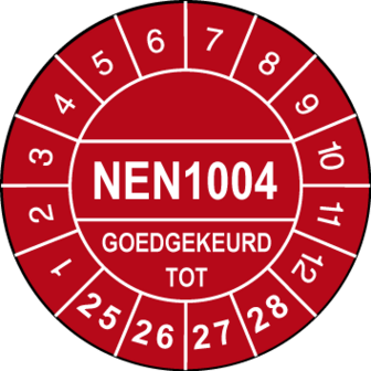 NEN1004 Keuringssticker-&Oslash; 30mm