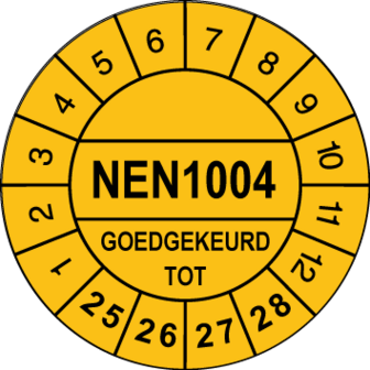 NEN1004 Goedgekeurd-Geel