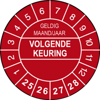 Volgende Keuring-Rood