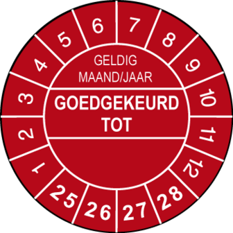 Goedgekeurd-&Oslash;30-Rood