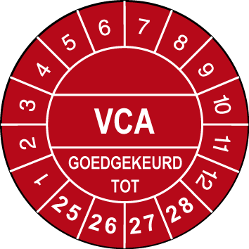 VCA Goedgekeurd tot Ø30mm Rood