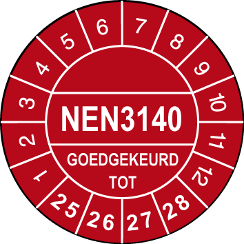 NEN3140-Ø30mm-Rood