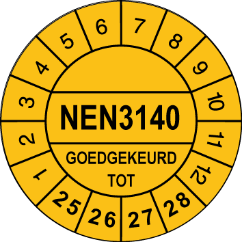 NEN3140-Ø30mm-Geel